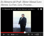Profr. Héctor Manuel Lara Moreno (1956 al 8 junio del 2012)
